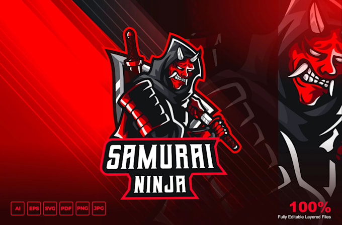 do modern creative unique marvelous ninja logo