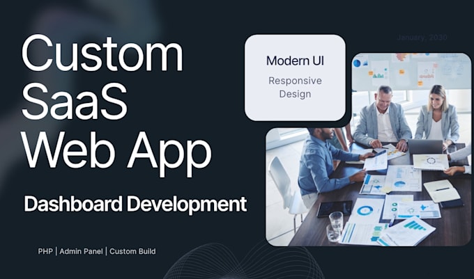 build custom saas platform web app dashboard using PHP