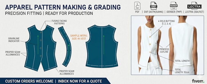 do apparel pattern making grading and marker  making
