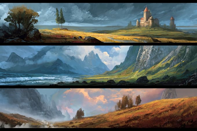 create fantasy environment concept art