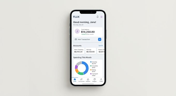 design mobile app UI UX with clean user experience