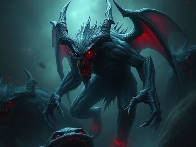 paint your dark fantasy creature
