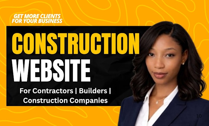 design a professional construction website for builders and contractors