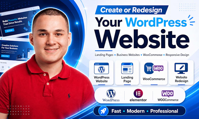 build rebuild or redesign your custom ai wordpress website