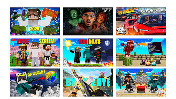 design amazing youtube thumbnails