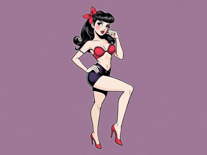 design pin up art for any purpose