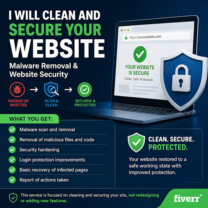 remove malware and fix hacked wordpress websites