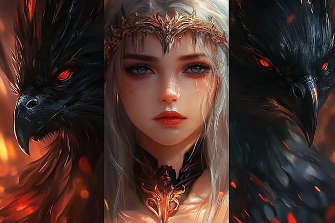 create epic fantasy portrait with cinematic lighting