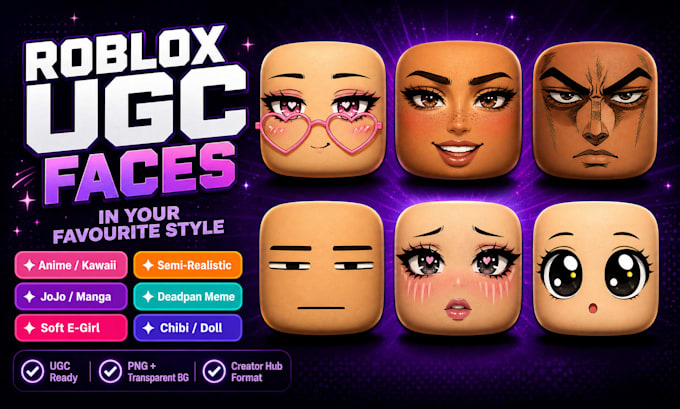 design custom roblox ugc face textures