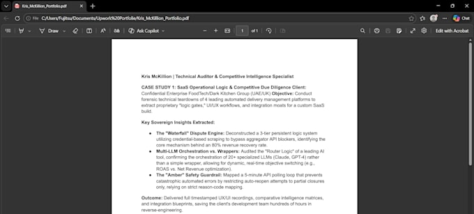 conduct forensic saas and b2b competitive intelligence