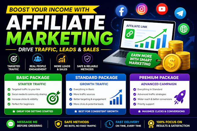 do affiliate marketing campaign for traffic and conversions