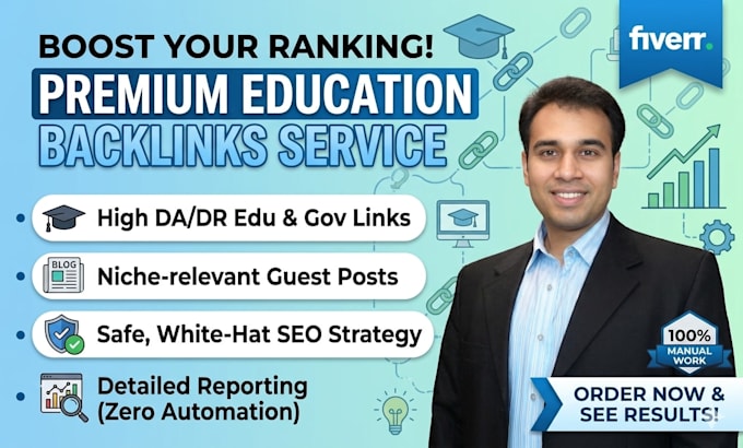 build high da DR education backlinks and guest posts
