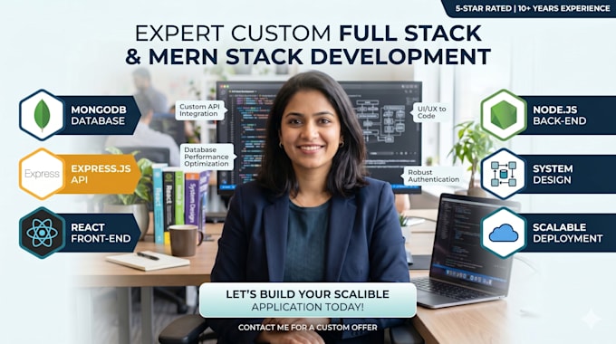 build custom website as a full stack developer