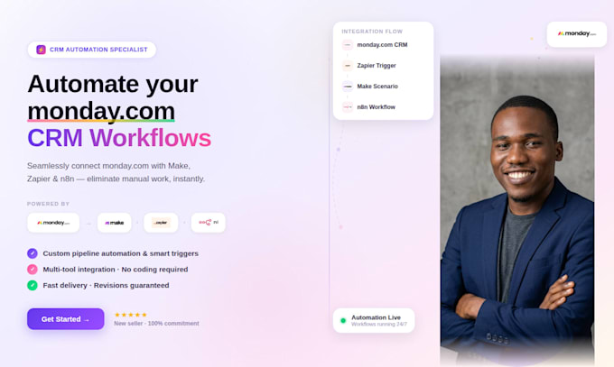 be your monday com integration specialist zapier, make, n8n