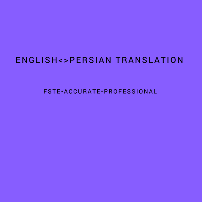 english to persian translation