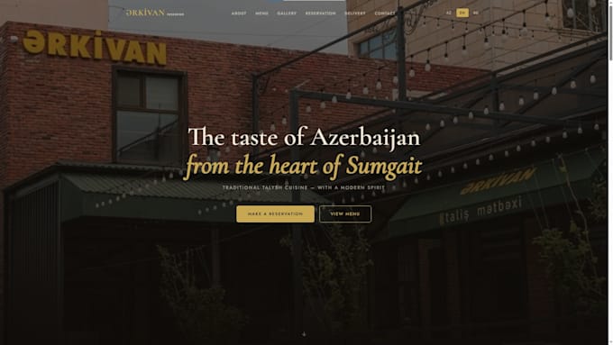 design a stunning restaurant website with booking system