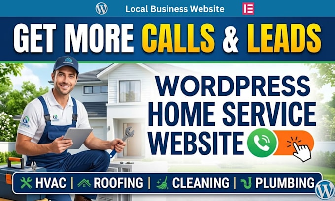 design wordpress website for hvac roofing  home service