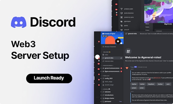 create a professional web3 crypto discord server