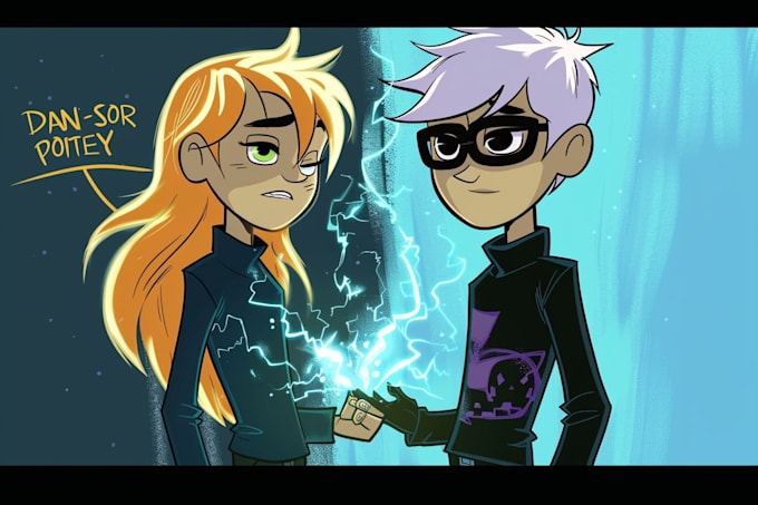 draw your character like danny phantom