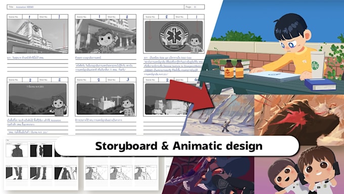 make storyboard and animatic for your project