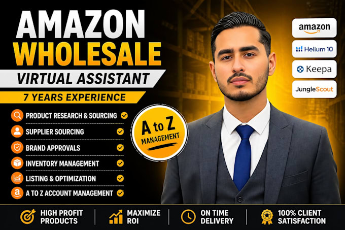 manage your amazon fba wholesale as a virtual assistant