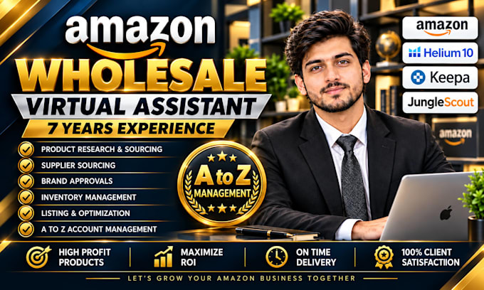 manage your amazon fba wholesale as a virtual assistant