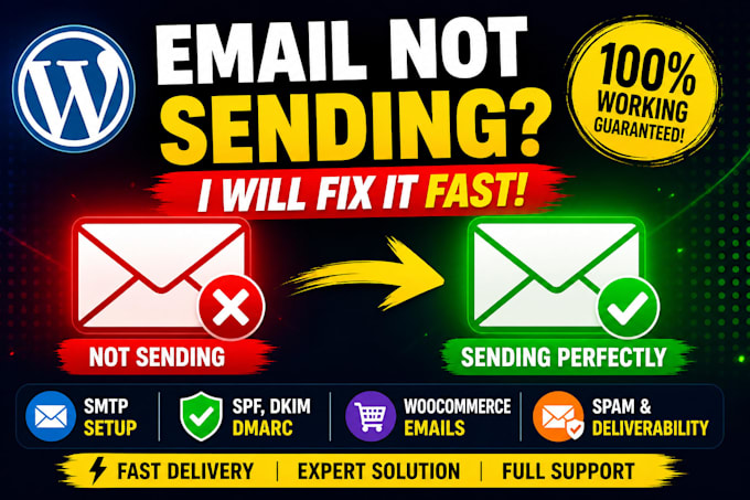 fix wordpress email not sending, SMTP errors fast