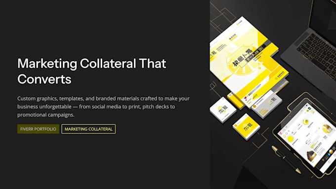 marketing collateral templates custom graphics