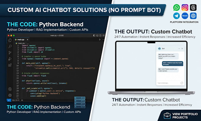 build a custom python automation bot or web scraper for your business