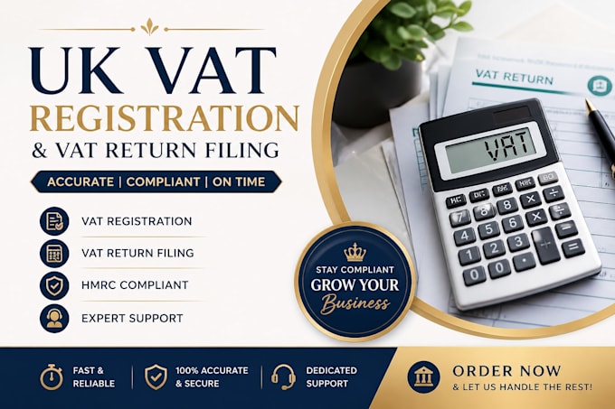handle UK vat registration and vat return filing