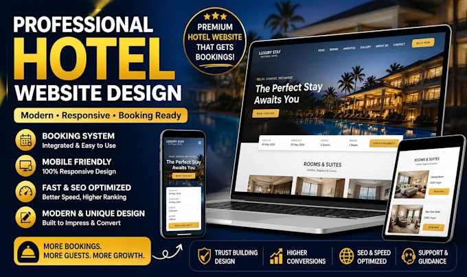 design a modern hotel website with booking functionality