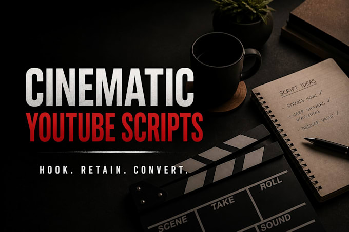write a cinematic youtube script that hooks viewers and boosts retention