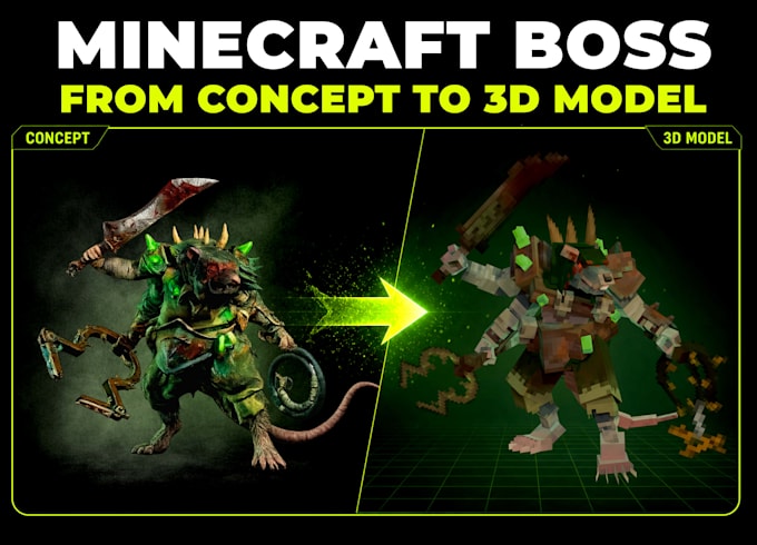 turn your concept art into a blockbench minecraft model