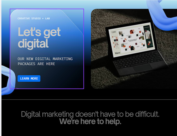 create a responsive landing page using HTML CSS and javascript