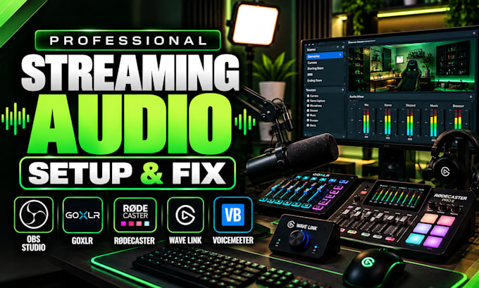 setup obs studio goxlr rodecaster wave link voicemeeter audio
