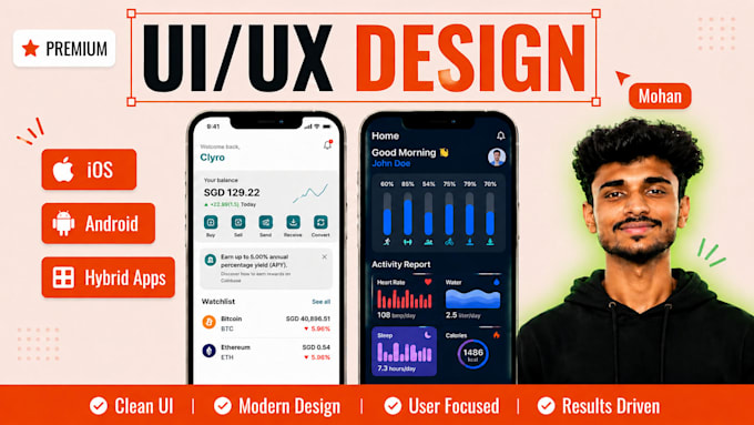 Design modern ui and ux for website and mobile app in figma by Mo_han ...