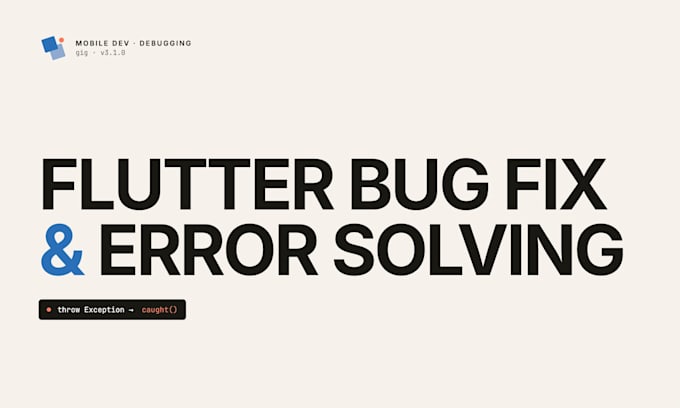 fix flutter bugs and errors