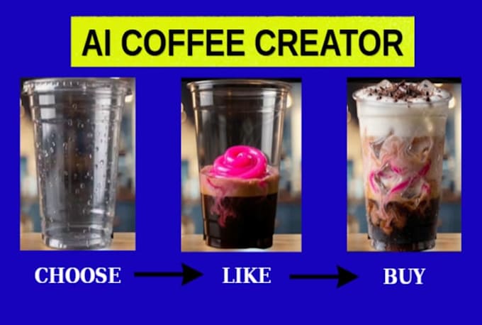 develop ai custom drink creator with interactive website