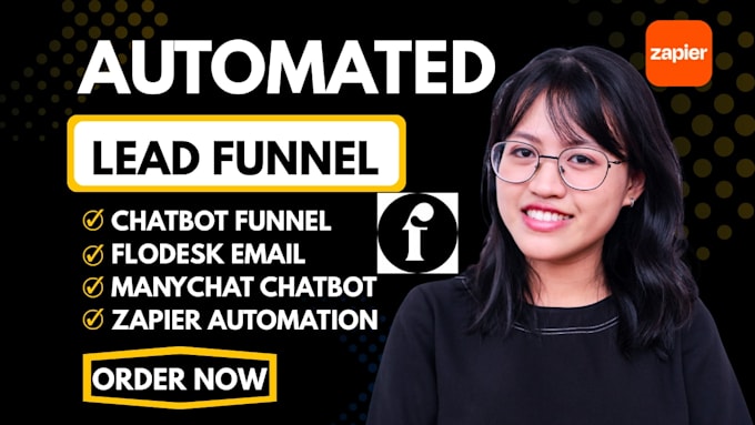 build  manychat chatbot flodesk email automation zapier integration