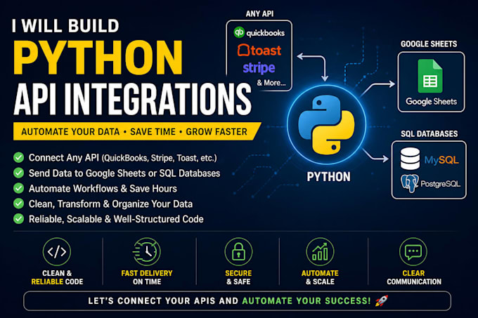 create python scripts to connect apis and automate your data