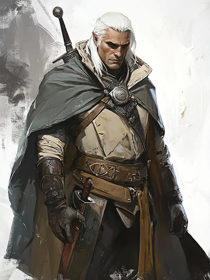 fantasy dnd character illustration
