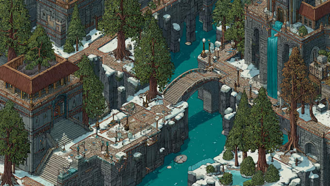 create stunning isometric and vector map illustrations