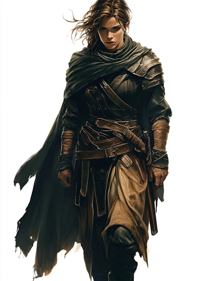 fantasy dnd character illustration
