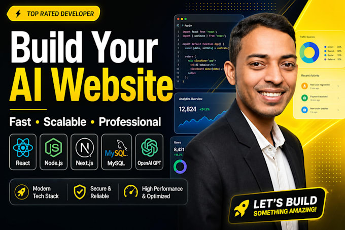 ai website development, ai software as full stack website development