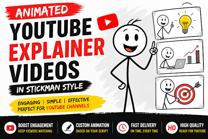 create stickman video stickman animation stick figure paint explainer video
