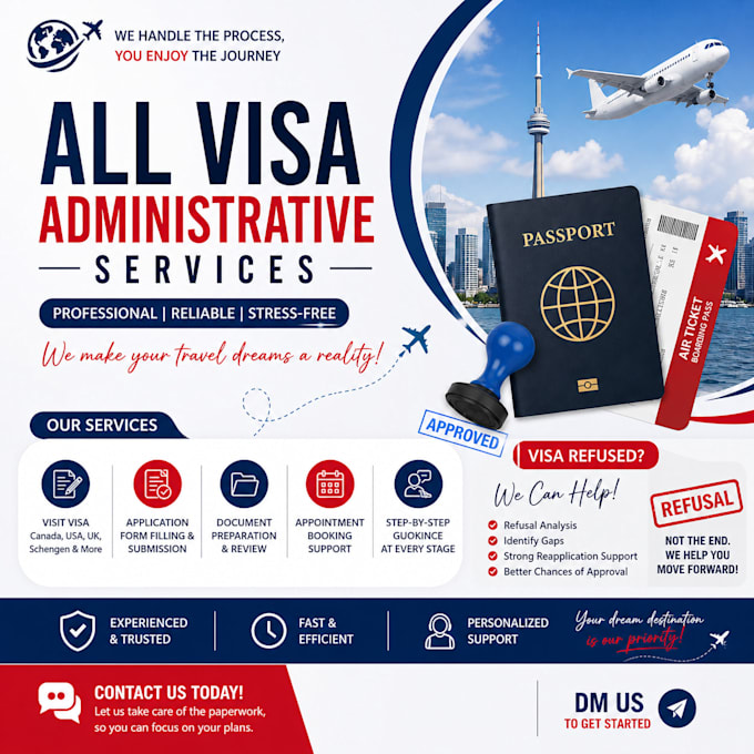 fill your visa application form and arrange your supporting documents