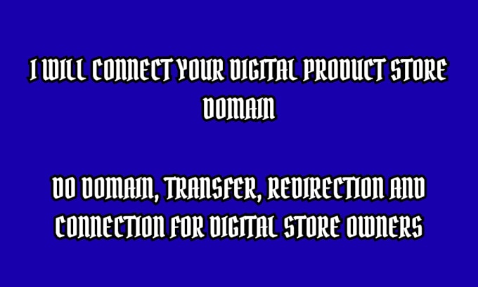 do domain connection, domain redirection, store domain