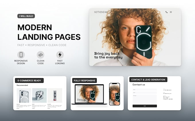 build a responsive website or landing page