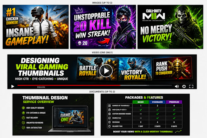 design viral gaming youtube thumbnail