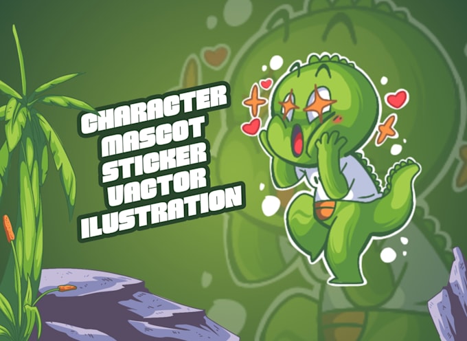 design a vector character, ilustration, or sticker mascot